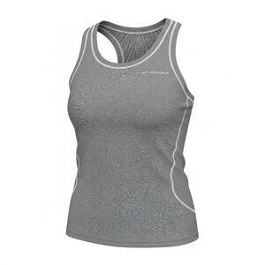 Brooks Running Women’s Grey Racerback Tank Top Size Large Athletic Workout